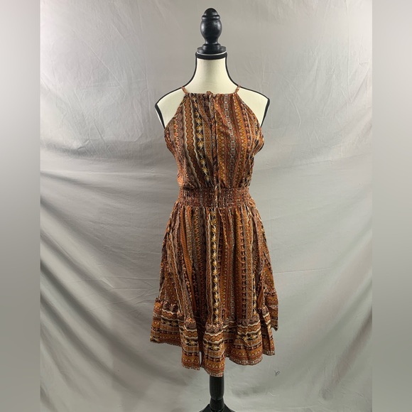 Tribal Print Halter Dress - Picture 6 of 8